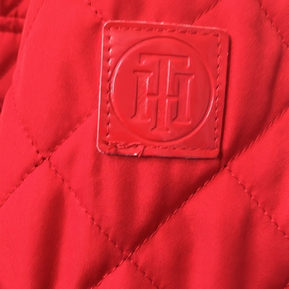 Red Tommy Hilfiger stadium jacket - Picture 8 of 11